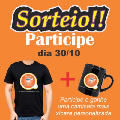 sorteio Ganhe uma camiseta mais uma xícara de porcelana